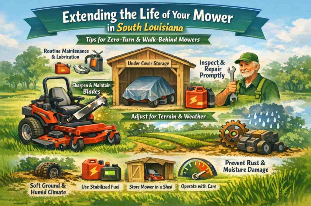 Extending the Life of Your Mower in South Louisiana