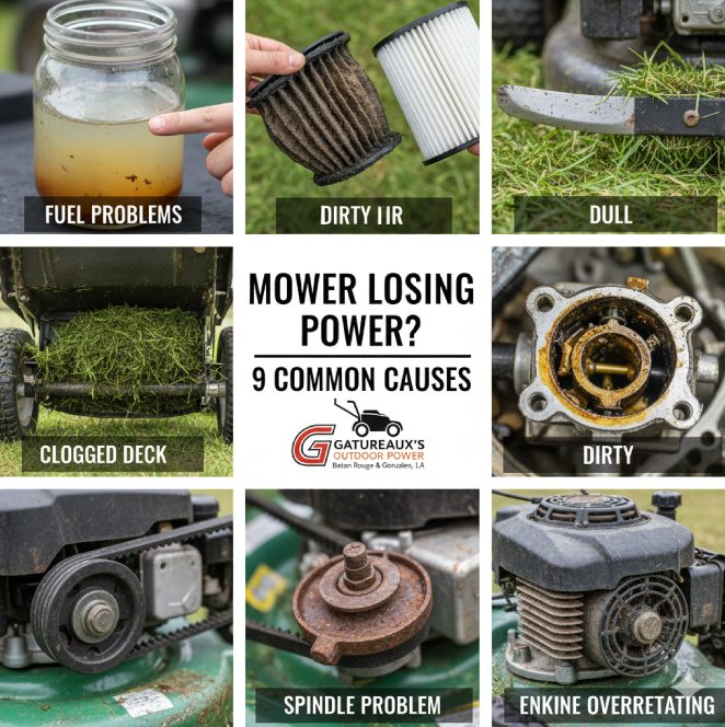 Common Causes Of Mower Losing Power