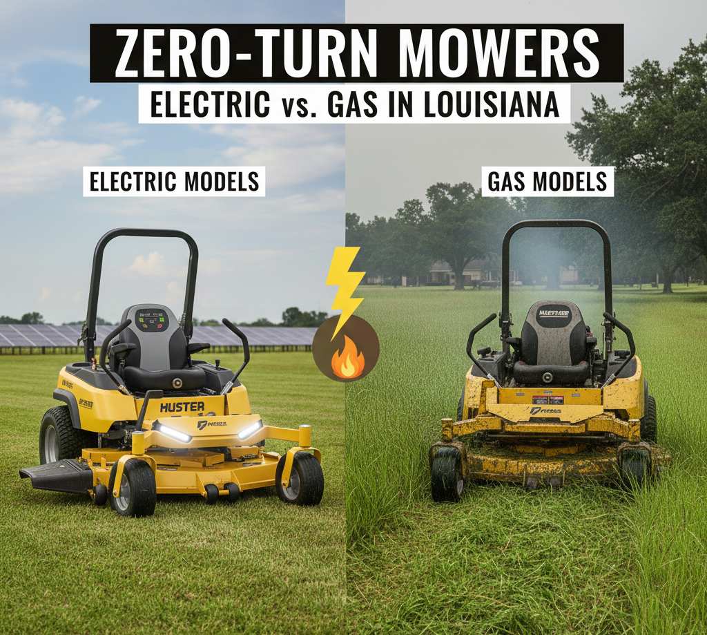 Zero‑Turn Mowers: Electric vs. Gas in Louisiana