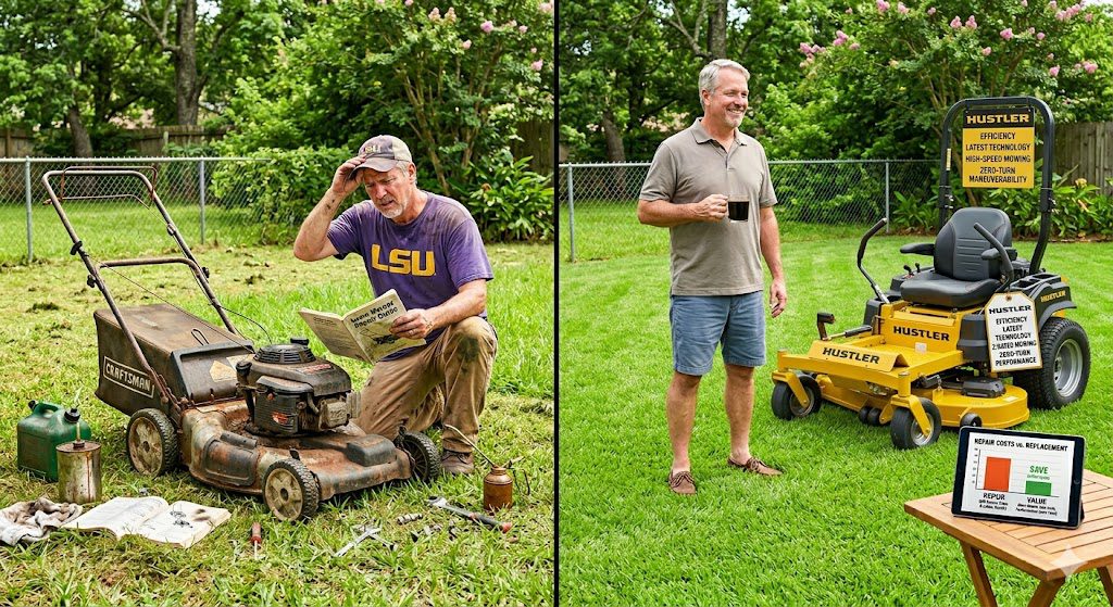 Mower Ownership in Louisiana: Repair vs. Replacement